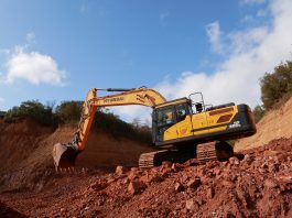 Pelle Hyundai HX300 extraction minière beauxite