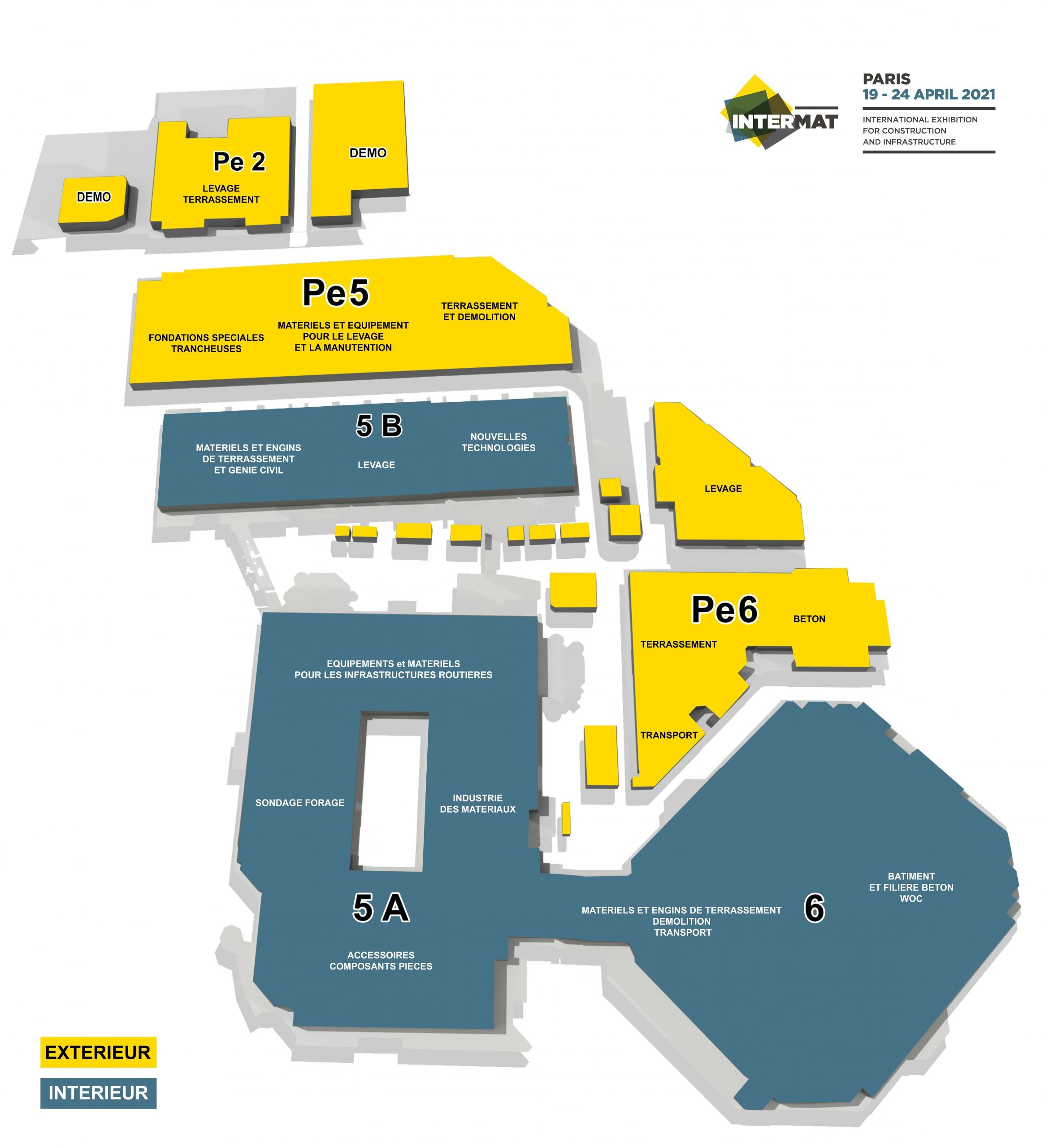 Plan de masse Intermat 2021