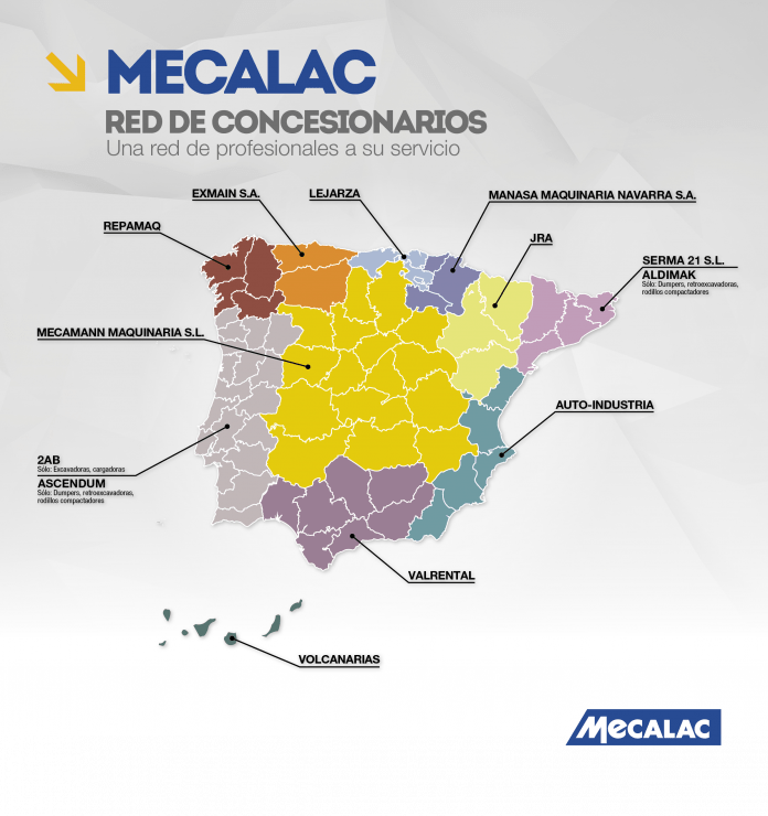 2 - Red distribuidores Mecalac_Península Ibérica-Copyright Mecalac